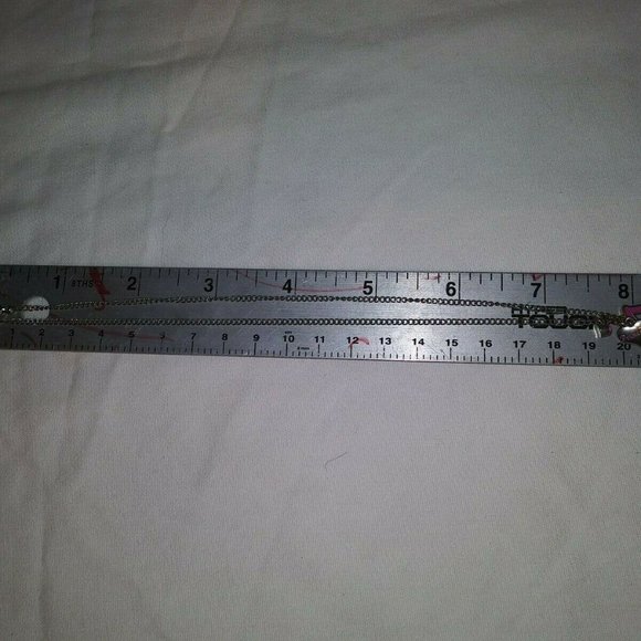 PINK LETTER "A" w/PRINCESS CHARM NECKLACE AND PRINCESS CHARM EARRINGS CA 00691 - Picture 5 of 12